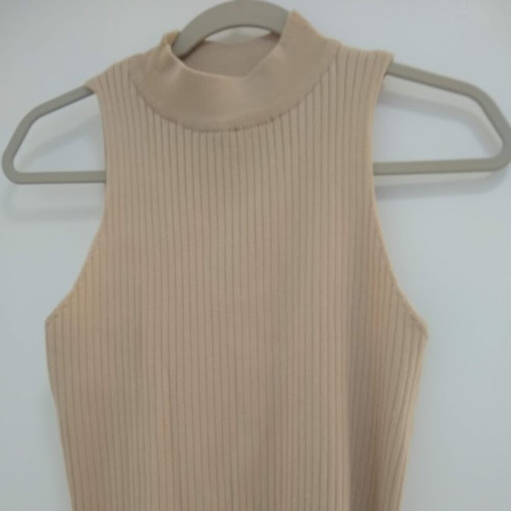 U pick 3/$25 NWOT Closet Space  XL  cream-beige   ribbed mock neck tank